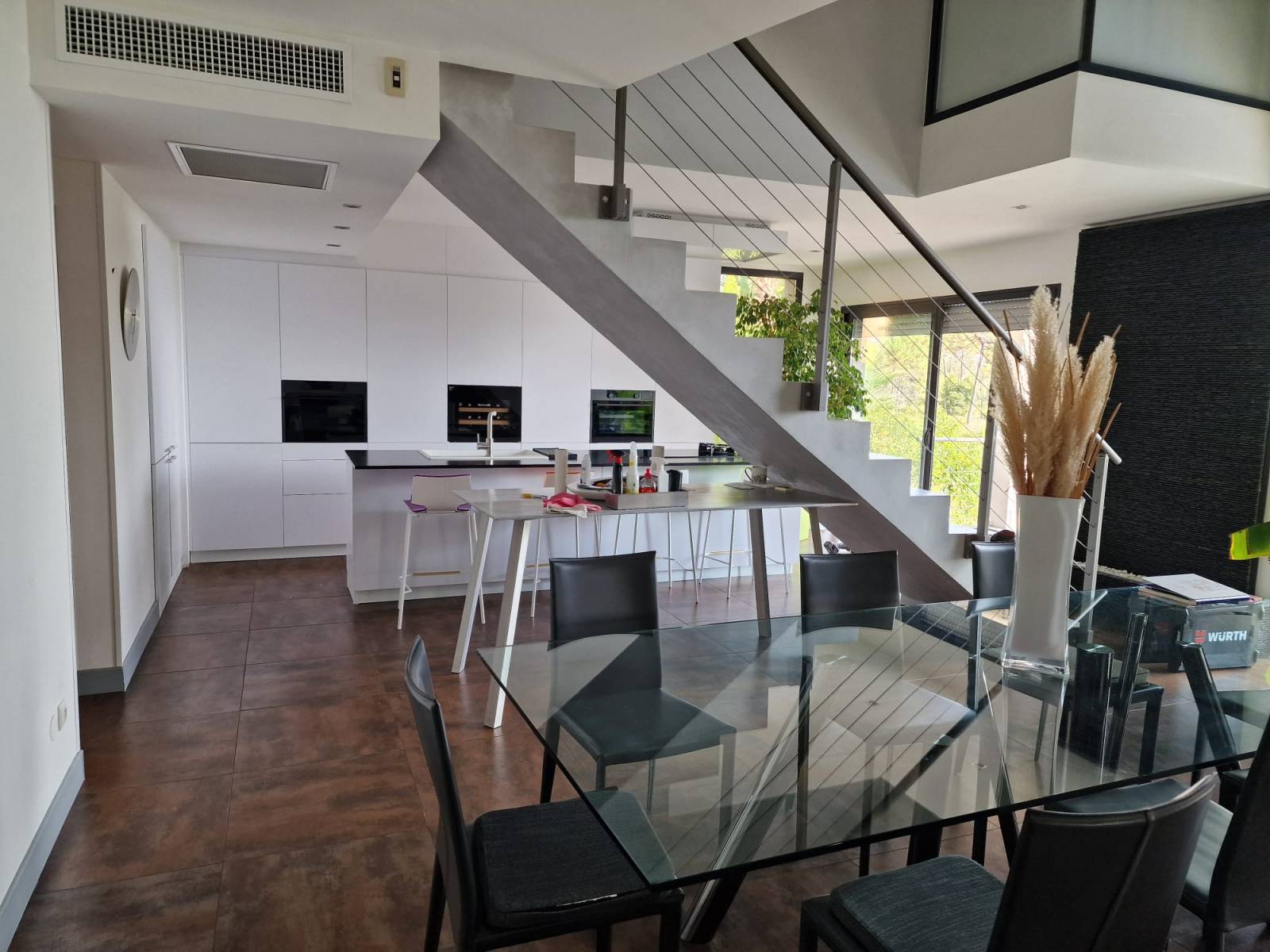 Un espace optimisé même avec la présence d'un escalier