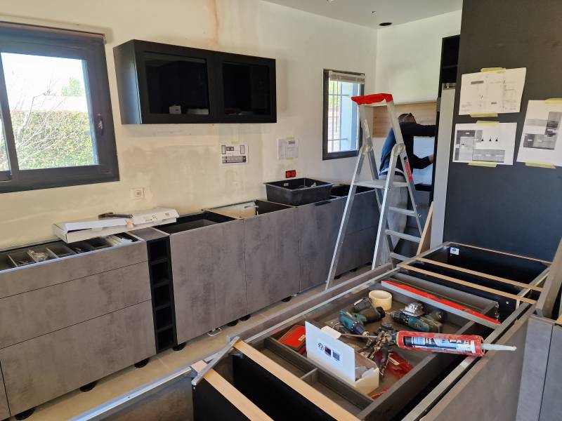 Installation de cuisine sur aix-en-provence par un professionnel
