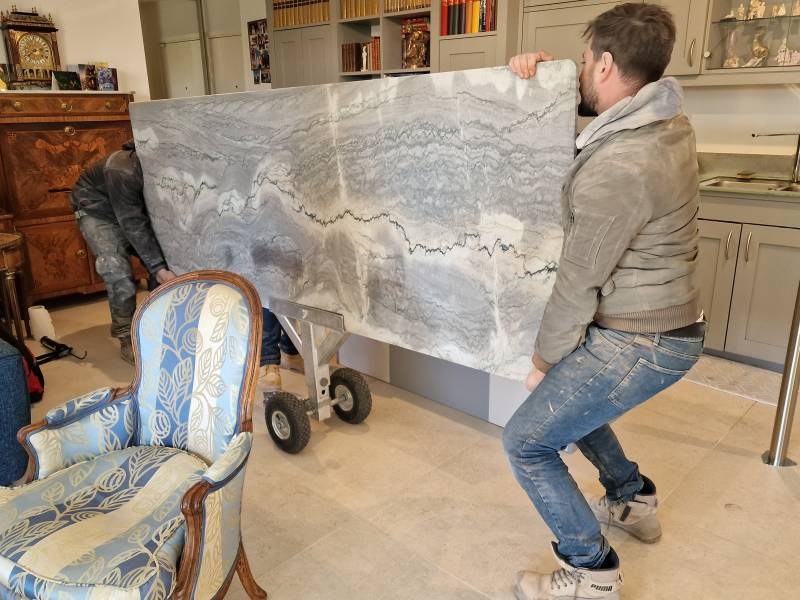 Plan de travail en granit naturel pour aix-en-provence